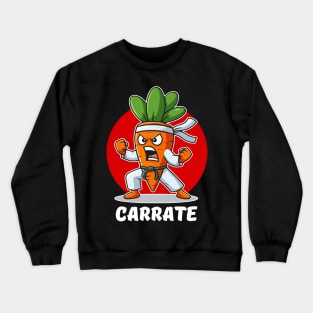 Carrate Karate Carrot Student Teacher Trainee Trainor Crewneck Sweatshirt